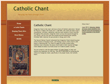 Tablet Screenshot of catholicchant.com